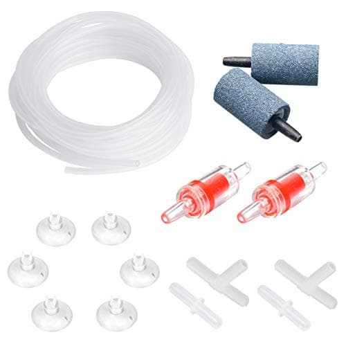 Pawfly Airline Tubing with Check Valves and Air Stones