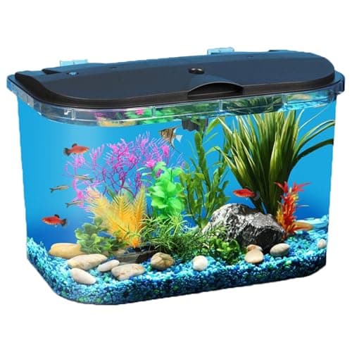 Koller Products 5 Gallon Aquarium Kit with LED and Power Filter