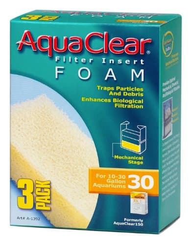Fluval AquaClear 30 Foam Inserts, 3-Pack